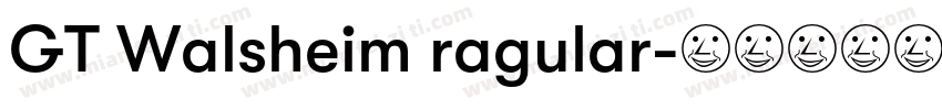 GT Walsheim ragular字体转换
